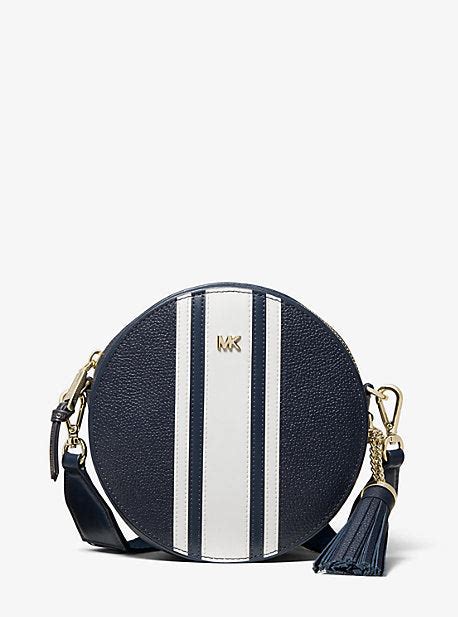 michael kors pebbled leather canteen crossbody bag|Logo Tape Pebbled Leather Canteen Crossbody Bag .